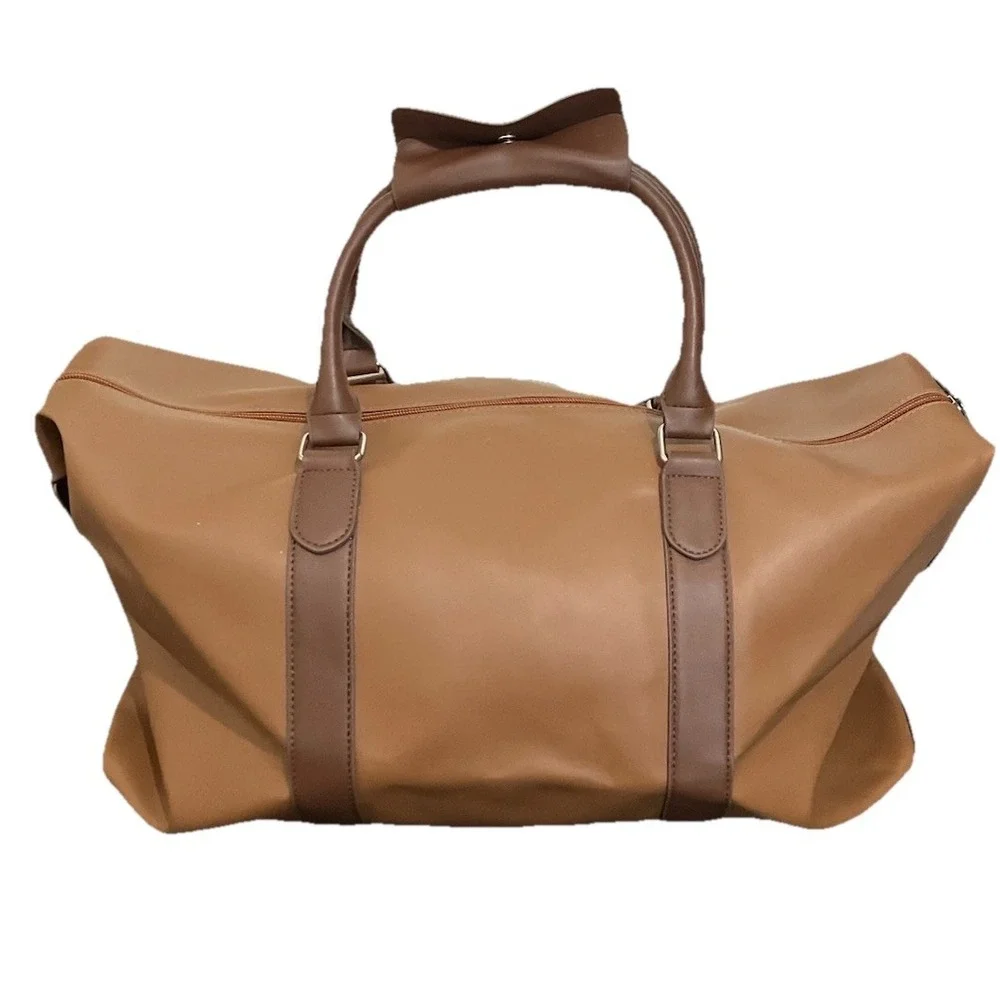 Bella Russo Faux Leather Large‎ Sachel Overnight Travel Duffel Bag